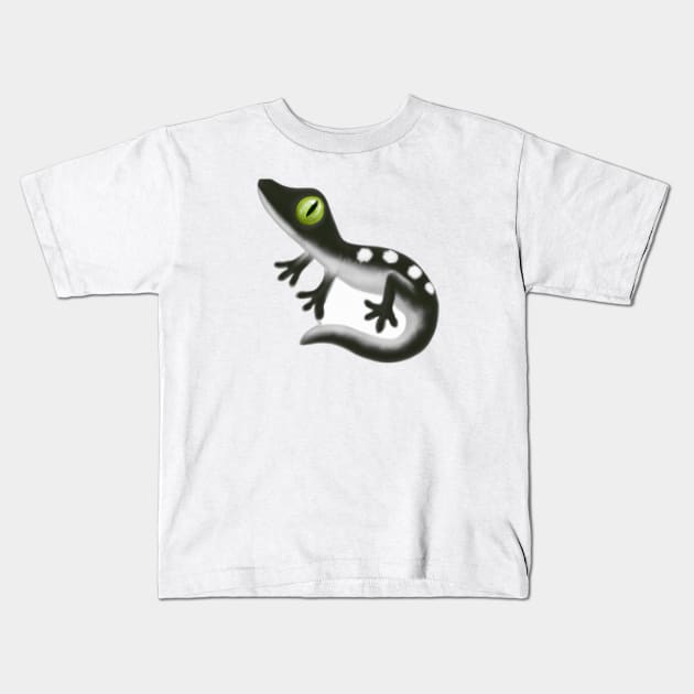 Cute Lizard Drawing Kids T-Shirt by Play Zoo